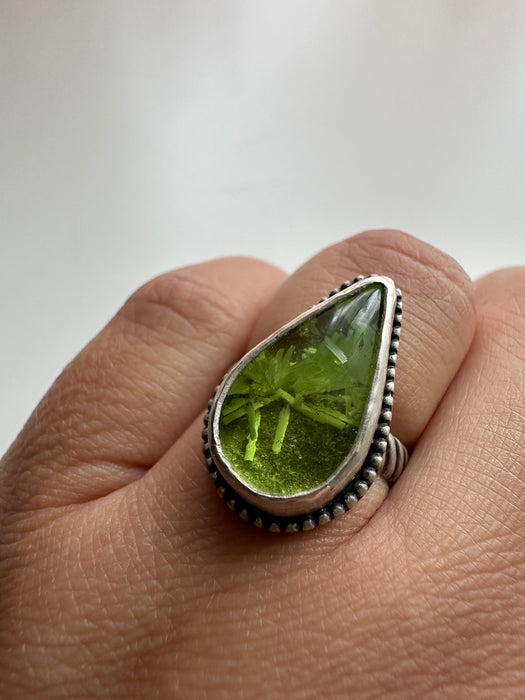 Sterling Silver Bridewell Stone Ring Size US 7