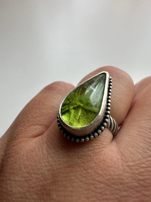 Sterling Silver Bridewell Stone Ring Size US 7