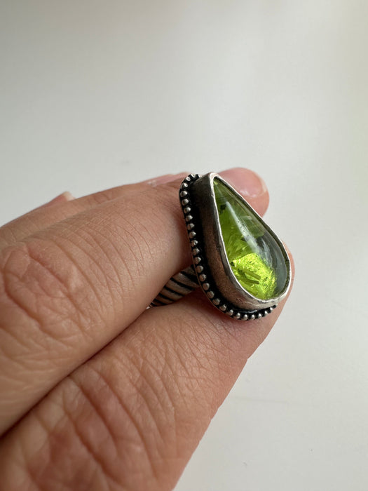 Sterling Silver Bridewell Stone Ring Size US 7
