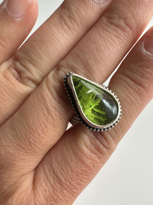 Sterling Silver Bridewell Stone Ring Size US 7