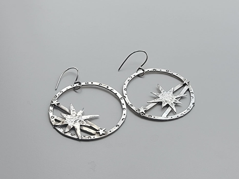 Sterling Silver Celestial Earrings
