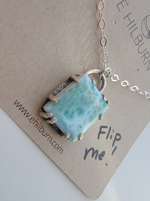 Prong Set Larimar Pendant