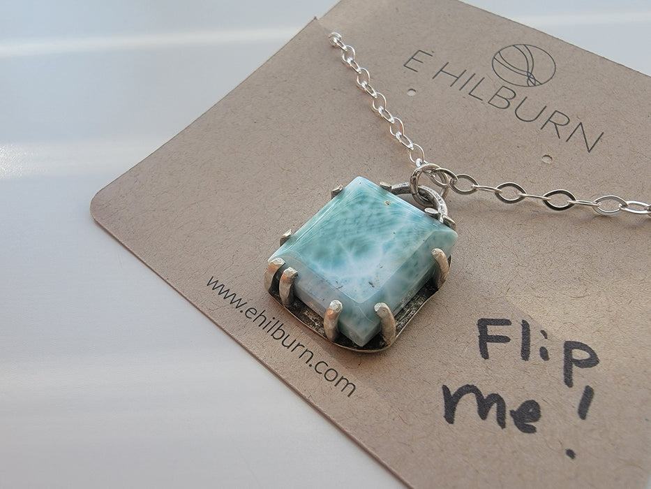 Prong Set Larimar Pendant