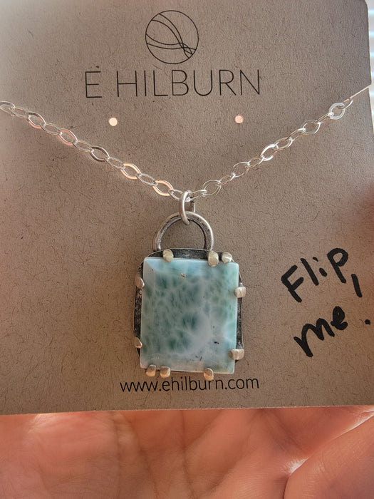 Prong Set Larimar Pendant