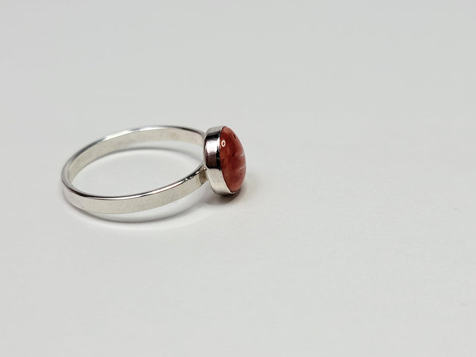Sterling Silver Spiny Oyster Ring size U.S 7.5