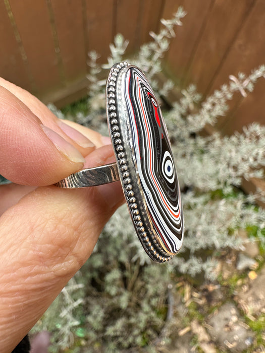 Sterling Silver Corvettite Ring size US 10.75