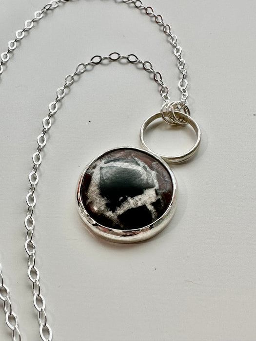 Sterling Silver Septarian Necklace