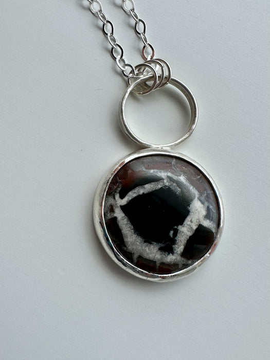 Sterling Silver Septarian Necklace