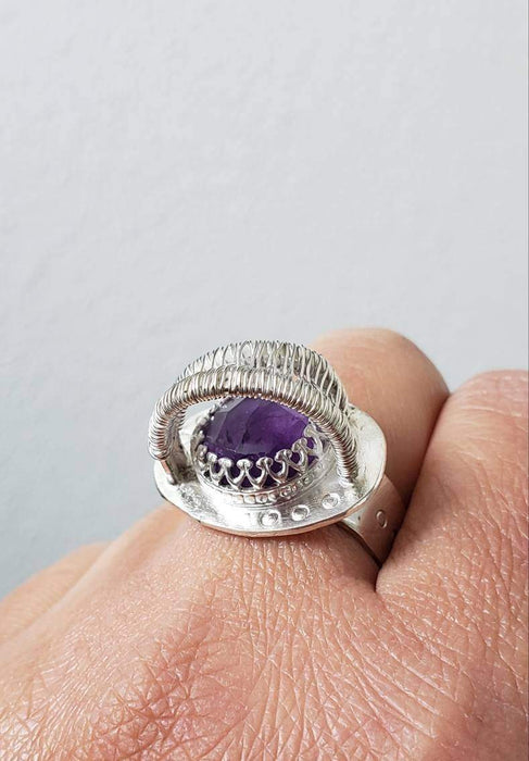 Amethyst Statement Ring